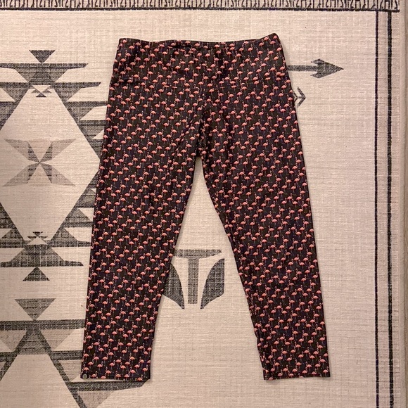 Anthropologie Flamingo Print 🦩 Leggings (S/M) - Picture 3 of 7